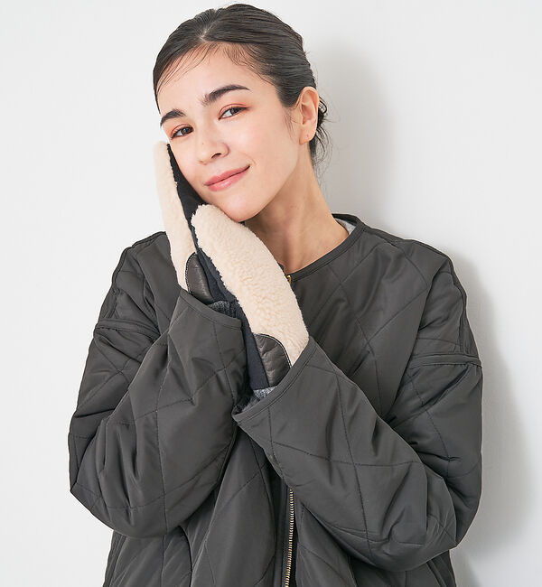 collex「【福田手袋】【タッチパネル対応】ボアミトングローブ」|手袋|