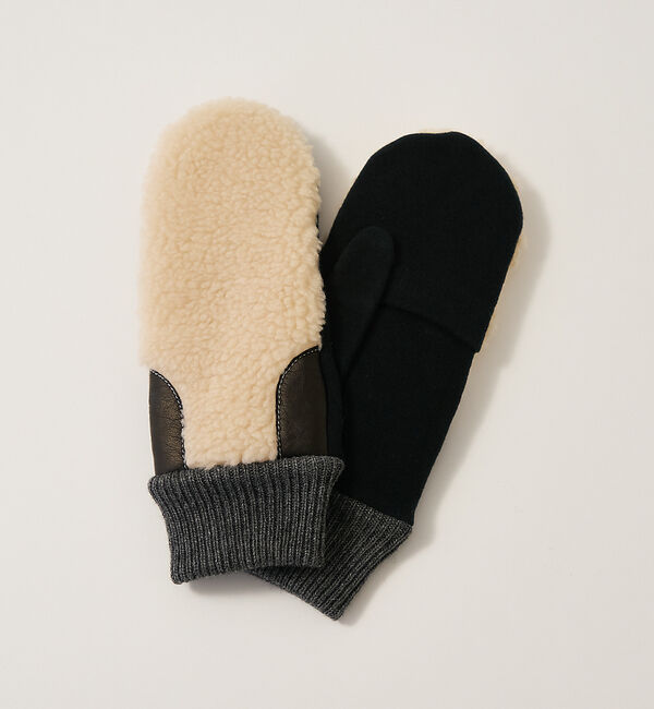 collex「【福田手袋】【タッチパネル対応】ボアミトングローブ」|手袋|