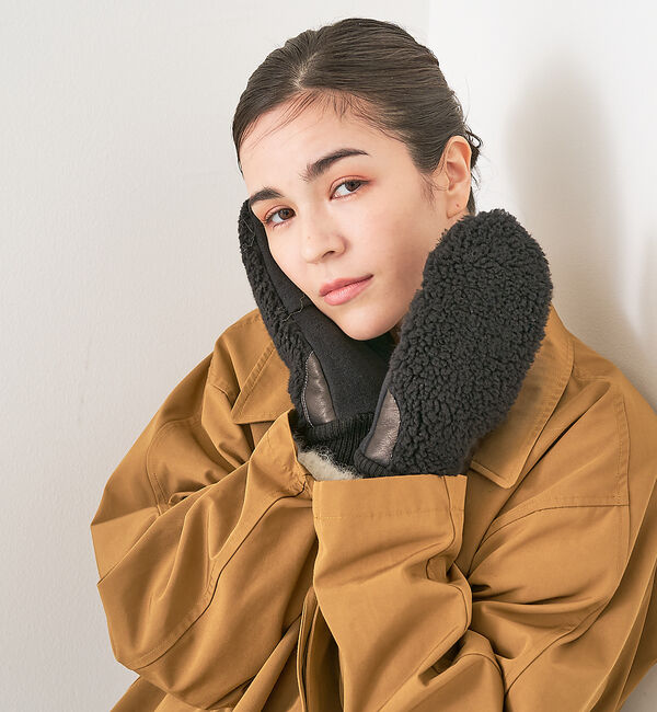 collex「【福田手袋】【タッチパネル対応】ボアミトングローブ」|手袋|