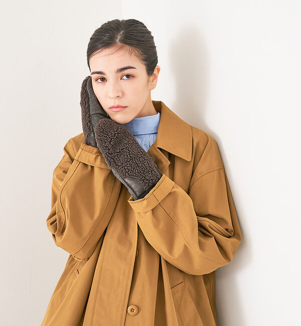 collex「【福田手袋】【タッチパネル対応】ボアミトングローブ」|手袋|