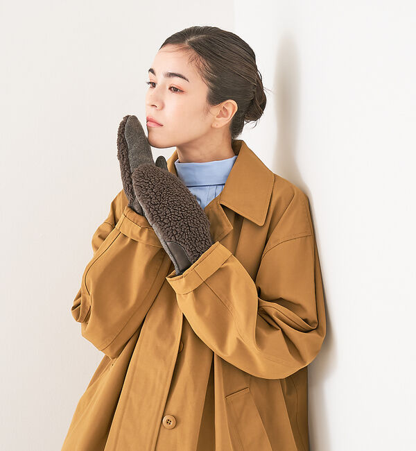 collex「【福田手袋】【タッチパネル対応】ボアミトングローブ」|手袋|