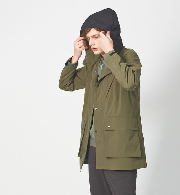 ABAHOUSE「【フード取外可】タスラン ストレッチ コート / スプリングコート」|アウトドア|