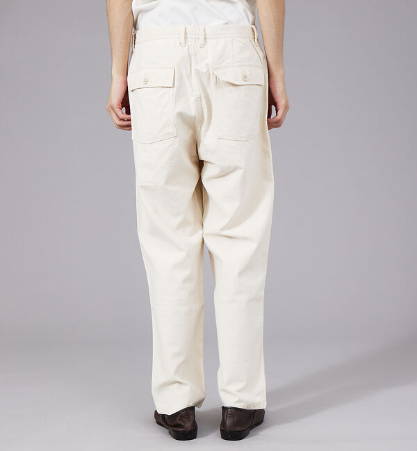 ABAHOUSE「コットン ワイド テーパード ベイカー パンツ」|カーゴ|