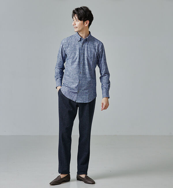 ABAHOUSE「【FLEX SHIRTS】DryMoment シャンブレー シャツ」|シャツ・ブラウス|