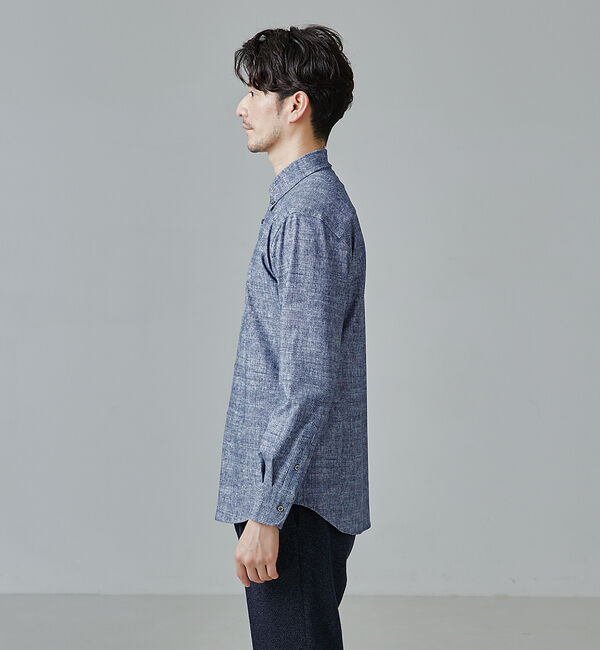 ABAHOUSE「【FLEX SHIRTS】DryMoment シャンブレー シャツ」|シャツ・ブラウス|