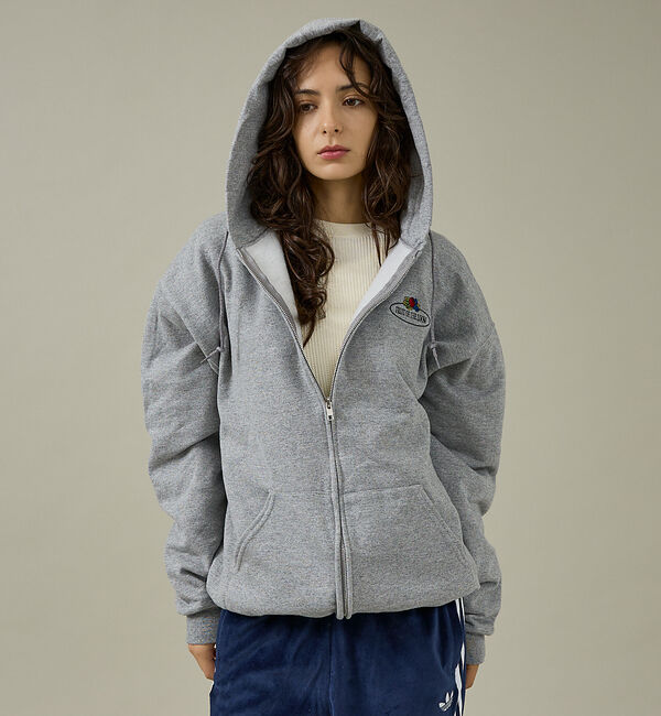 ABAHOUSE「【FRUIT OF THE LOOM】PRINTZIP HOODIE1/ワンポイ」|パーカー|
