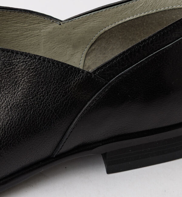 alfredoBANNISTER「【26S/S】Vカット レザー スリッポン シューズ【予約】」|スニーカー|