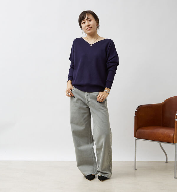 Rouge vif「スムース2WAYパールニット」|ニット・セーター|