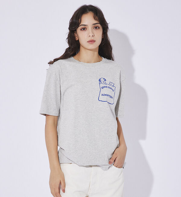 Rouge vif「【MIXTA/ミクスタ】プリント Tシャツ / ロゴTシャツ / ねこ / 半袖」|Tシャツ・カットソー|