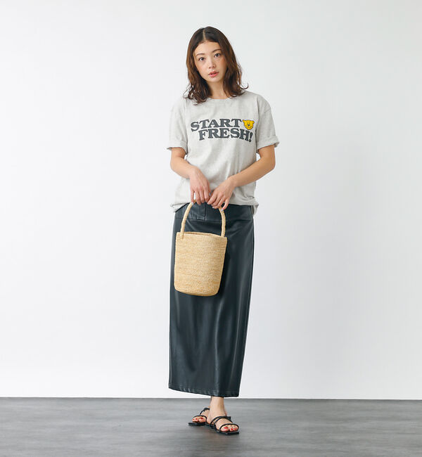 Rouge vif「【MIXTA/ミクスタ】プリント Tシャツ / ロゴTシャツ / ねこ / 半袖」|Tシャツ・カットソー|