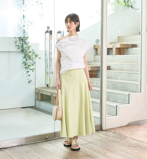 Rouge vif「ギャザーアシンメトリーブラウス」|シャツ・ブラウス|