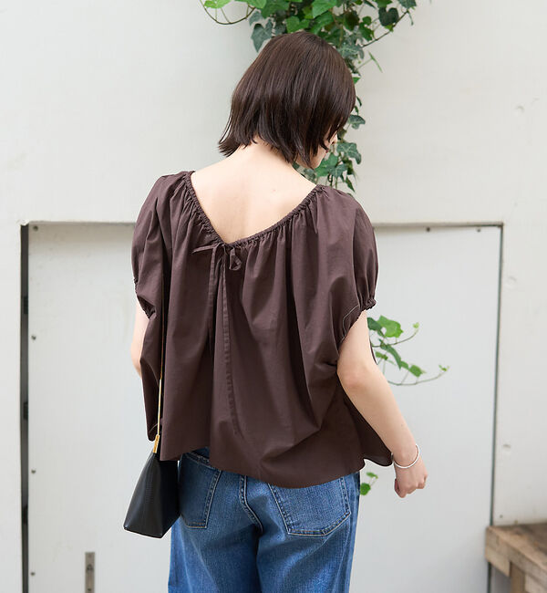 Rouge vif「コットンギャザーパフブラウス」|シャツ・ブラウス|