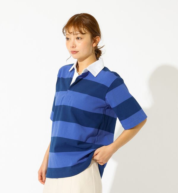 Rouge vif「【BARBARIAN/バーバリアン】ライトウェイトラグビーT/Light wei」|Tシャツ・カットソー|