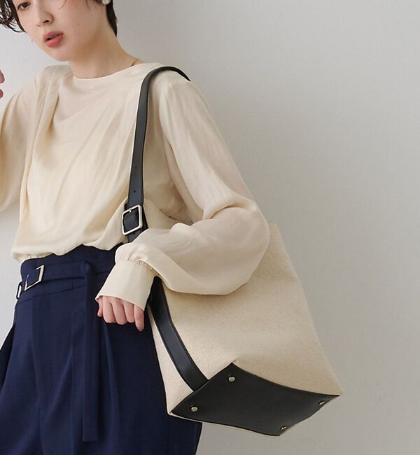 Rouge vif「【CHIMERE/シメール】キャンバスワンショルダーバッグ【予約】」|ショルダー・メッセンジャー|ブラック