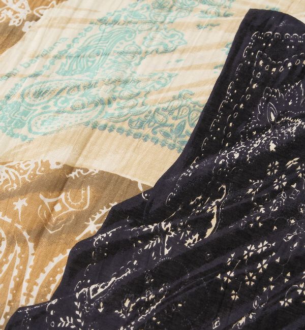 Rouge vif「【manipuri/マニプリ】フラグメントバンダナ コットンシルクストール 12」|マフラー|