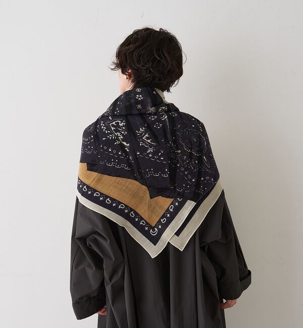 Rouge vif「【manipuri/マニプリ】フラグメントバンダナ コットンシルクストール 12」|マフラー|