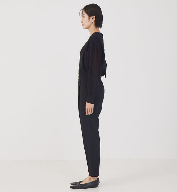 qualite「《セットアップ対応》サロペット付センタープレスパンツ」|オールインワン|