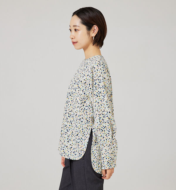 qualite「カラージェムスカーフブラウス」|シャツ・ブラウス|