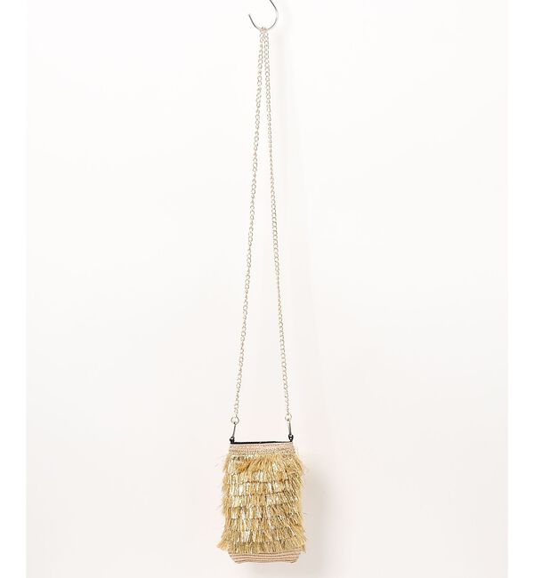 qualite「【Benelli Montacone】フリンジポシェショルダーバッグ」|ショルダー・メッセンジャー|ゴールド