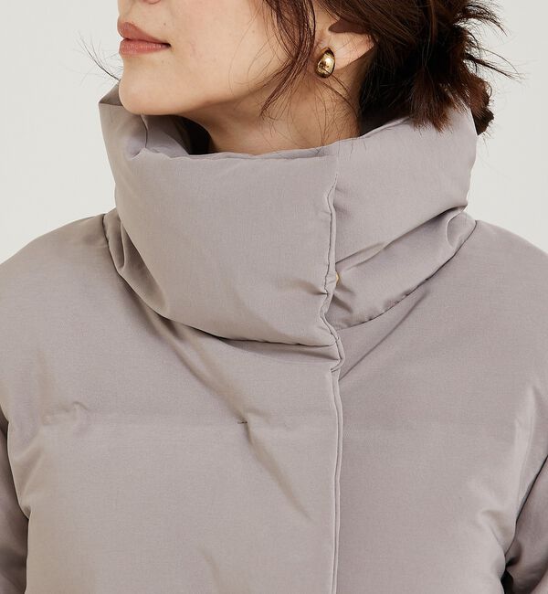 abahouse mavie「【WEB Domani掲載】袖リブシームレススタンドダウン/ロングセラー/定番/」|ダウン|