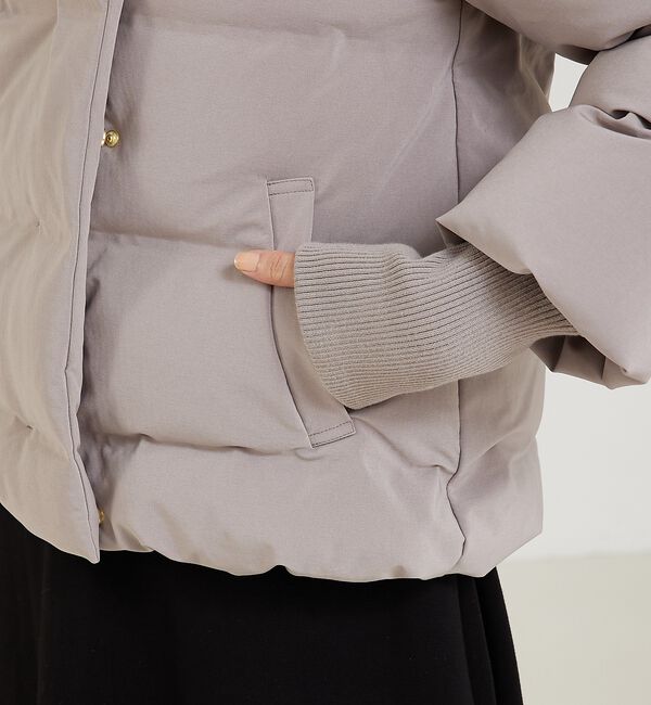 abahouse mavie「【WEB Domani掲載】袖リブシームレススタンドダウン/ロングセラー/定番/」|ダウン|