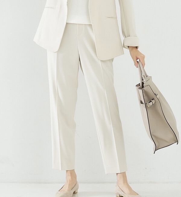 abahouse mavie「【エニデイカセット】タックテーパードパンツ」|スラックス|