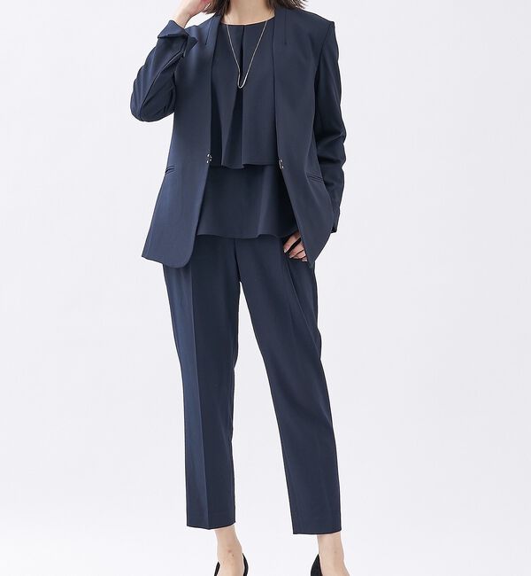 abahouse mavie「【エニデイカセット】タックテーパードパンツ」|スラックス|