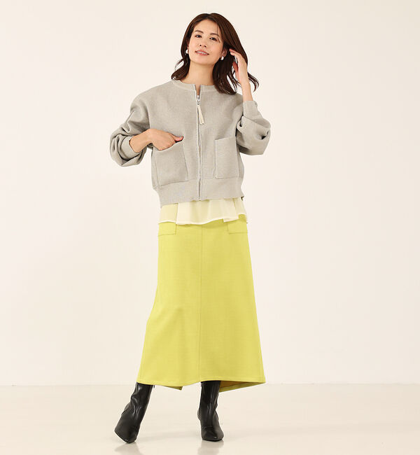 abahouse mavie「ラメプレーティングブルゾン」|ブルゾン・スタジャン|