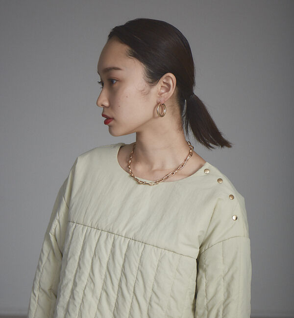 NOMINE「【展開店舗限定】キルト中綿プルオーバー」|スウェット・ジャージ|