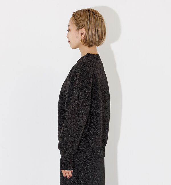 NOMINE「ラメプレーティングボリュームスリーブニット」|ニット・セーター|