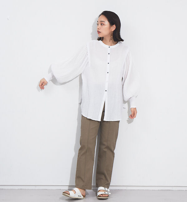 NOMINE「袖ボリューム２WAYブラウス」|シャツ・ブラウス|