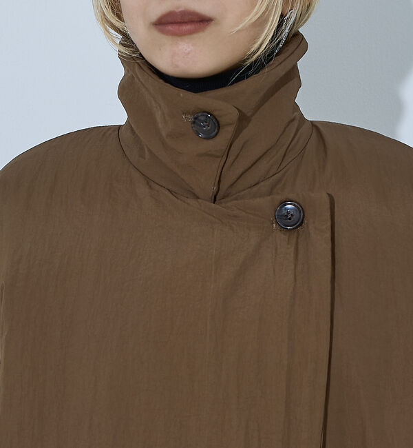 NOMINE「３WAYカラー中綿ロングコート」|ステンカラーコート|