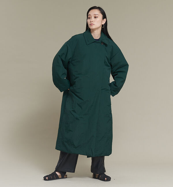 NOMINE「３WAYカラー中綿ロングコート」|ステンカラーコート|