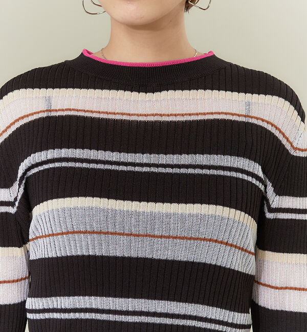 NOMINE「シアーボーダーニット」|ニット・セーター|