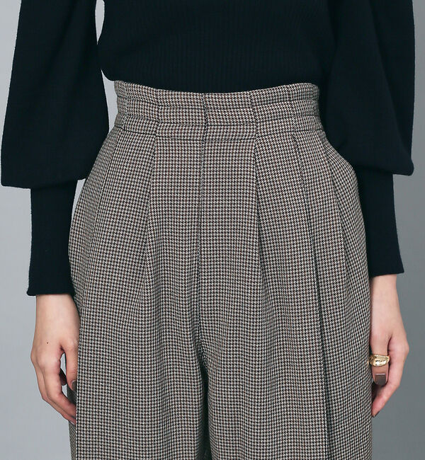 NOMINE「【セットアップ対応】チェック3タックテーパードパンツ」|スラックス|