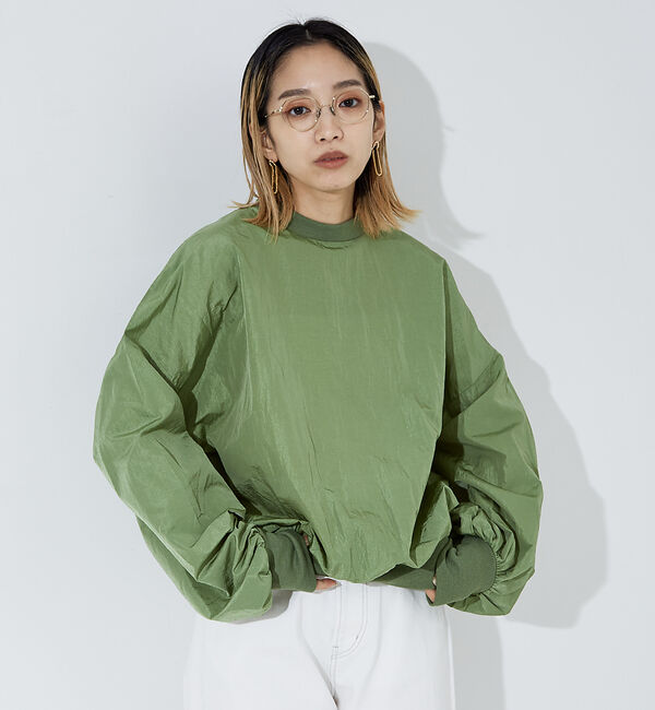 NOMINE「袖ボリューム シャツプルオーバー」|シャツ・ブラウス|