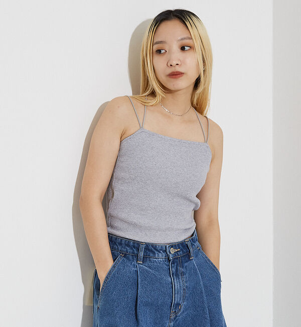 NOMINE「2WAY カップイン テレコ キャミソール」|キャミソール|