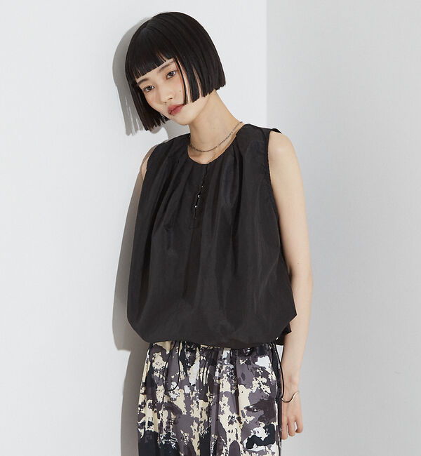 NOMINE「タック バルーン タンクトップ ブラウス」|シャツ・ブラウス|