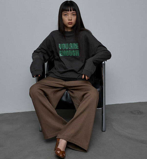 NOMINE「【ユニセックス】オーバーシルエット ロゴ ロンT」|Tシャツ・カットソー|