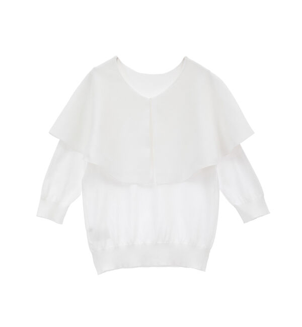 Liesse「ケープネック2WAYニット」|ニット・セーター|ホワイト