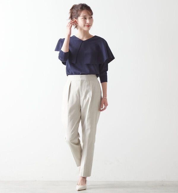 Liesse「ケープネック2WAYニット」|ニット・セーター|