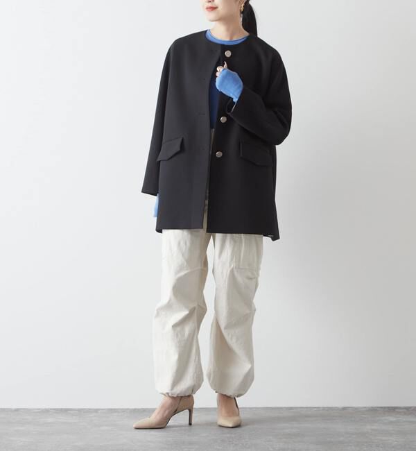 Liesse「メタルボタンAラインコート」|ブルゾン・スタジャン|