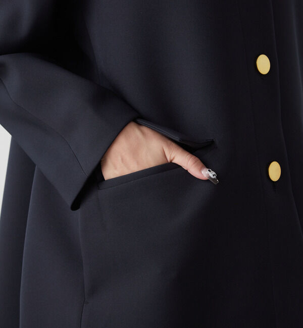 Liesse「メタルボタンAラインコート」|ブルゾン・スタジャン|