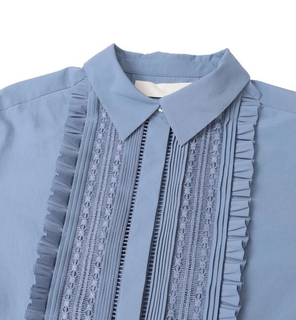 Liesse「【MARILYN MOON/マリリンムーン】フロントフリルシャツ（4261-137）」|シャツ・ブラウス|