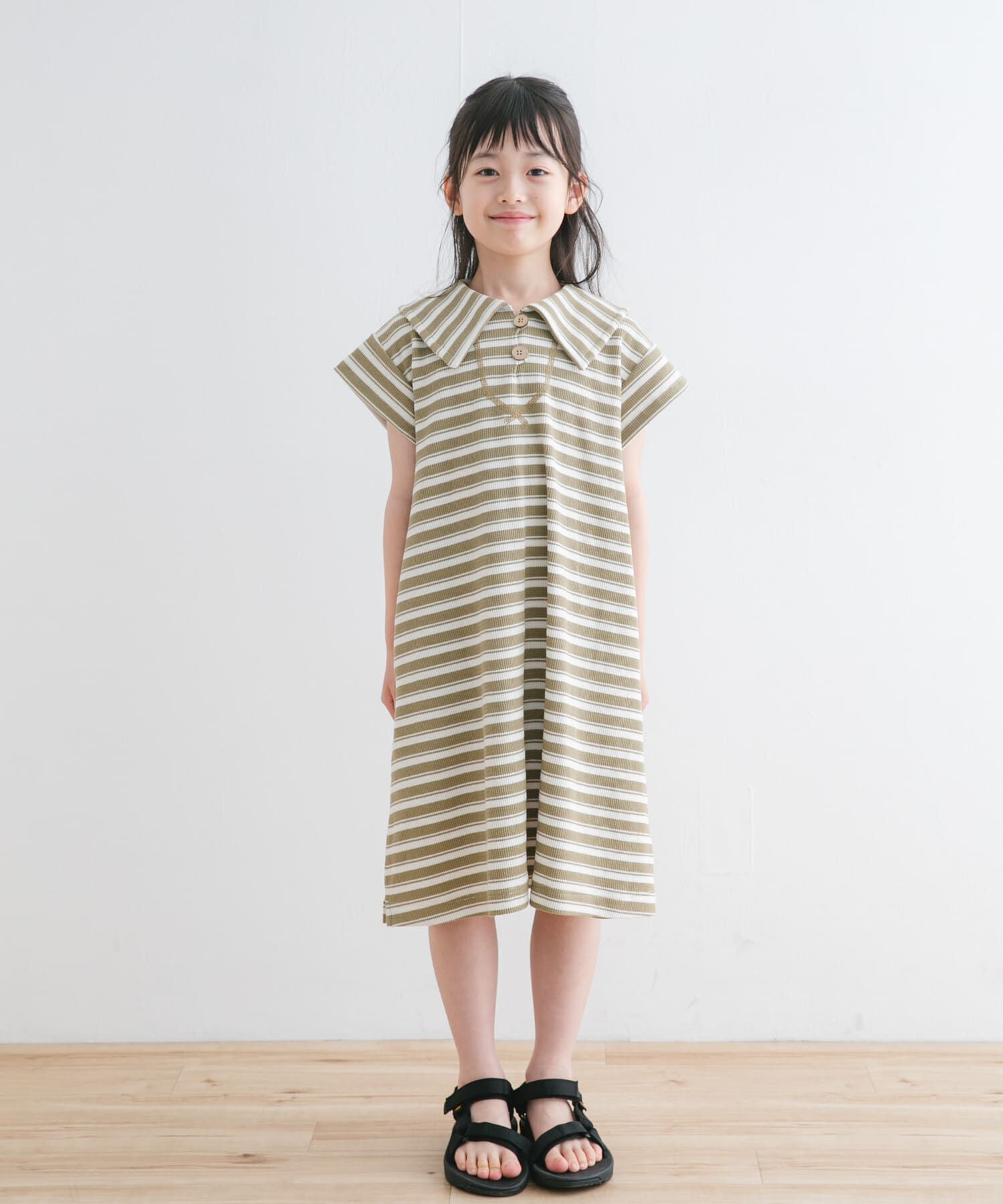 URBAN RESEARCH DOORS「『WEB/一部店舗限定サイズ』セーラーカラーカットワンピース(KIDS)」|ワンピース|