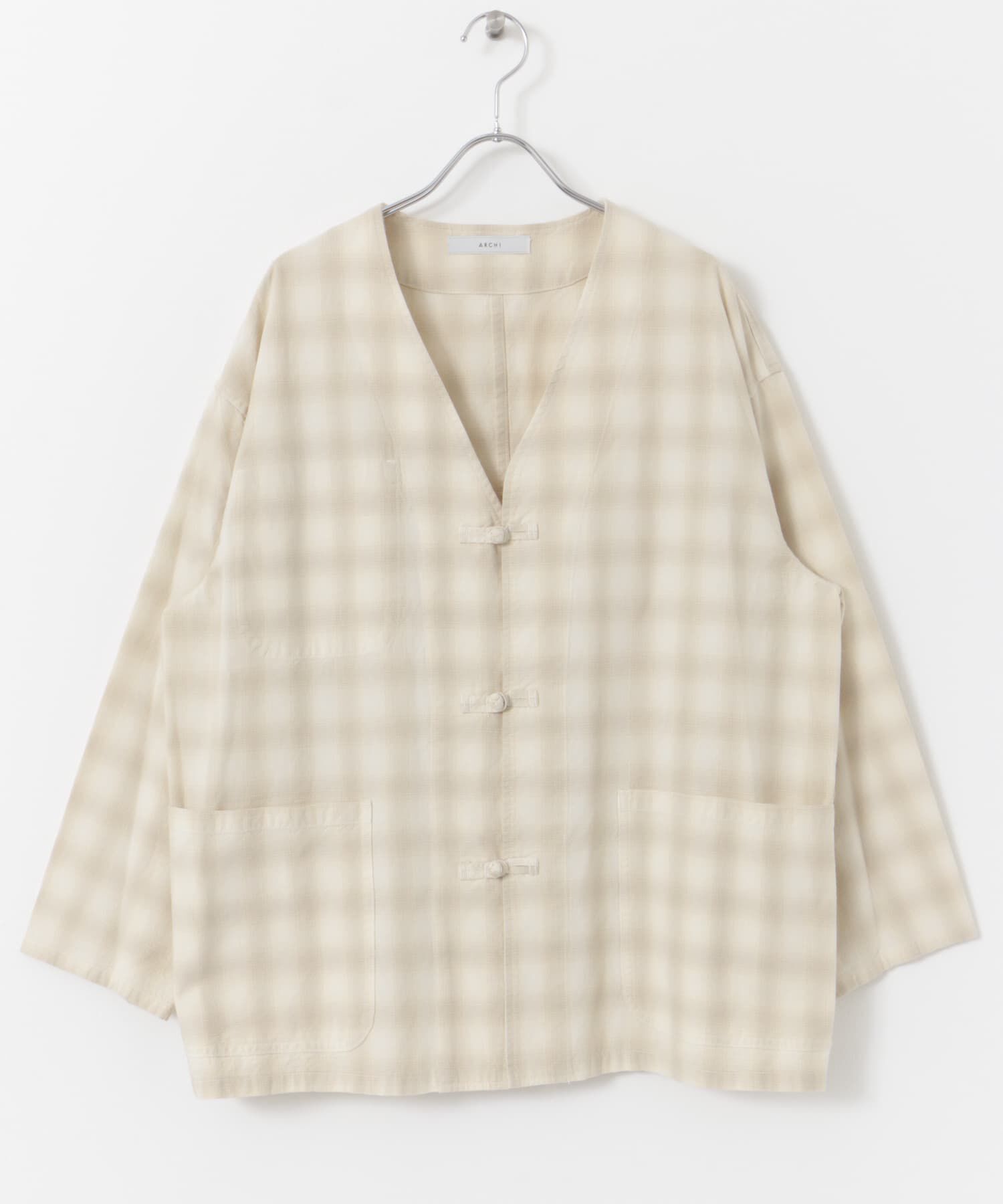 URBAN RESEARCH DOORS「ARCHI　CHINOISERIE JACKET」|その他|チェック