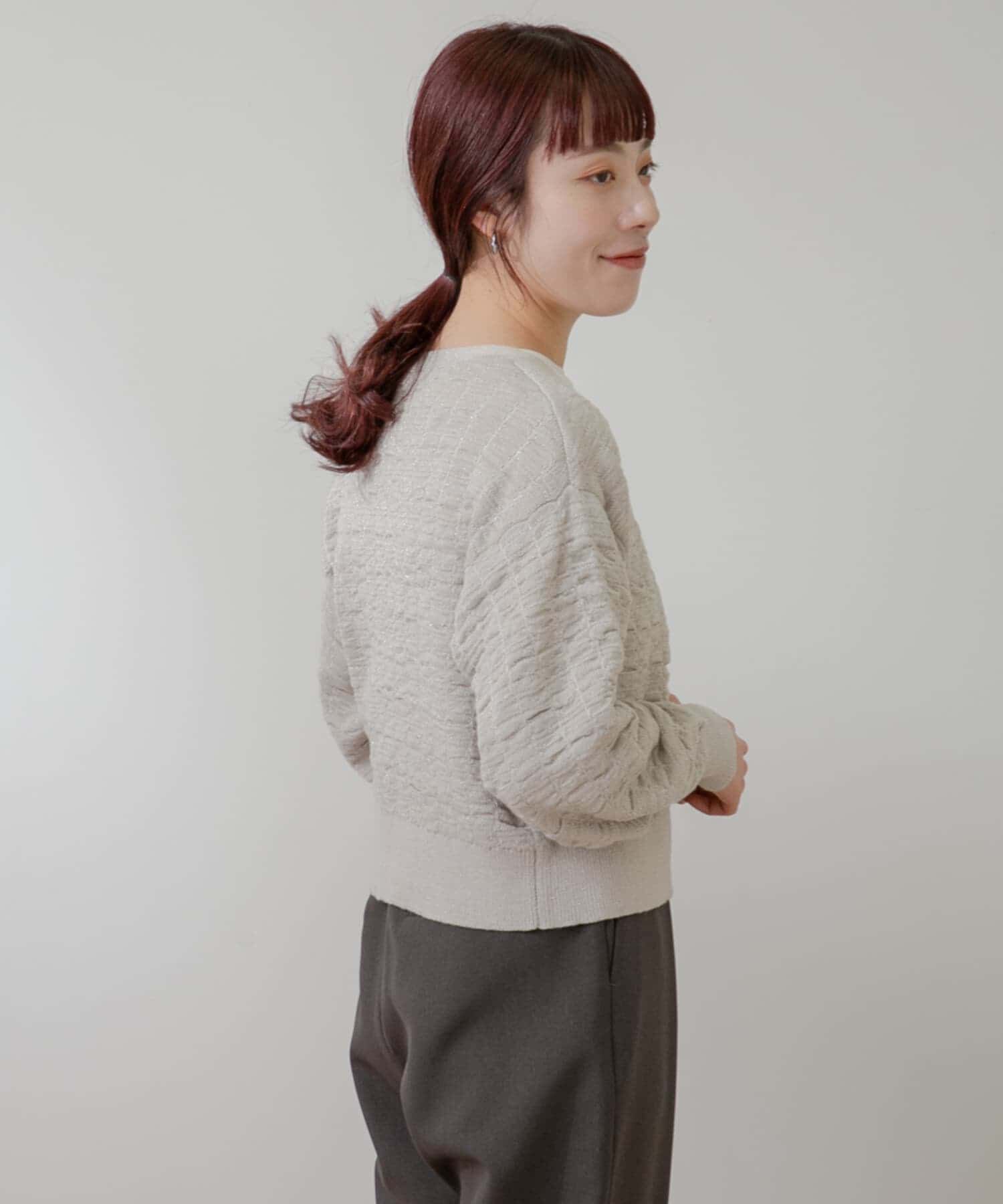 URBAN RESEARCH ROSSO「F by ROSSO　ラメニットビスチェ+カーディガン」|カーディガン|