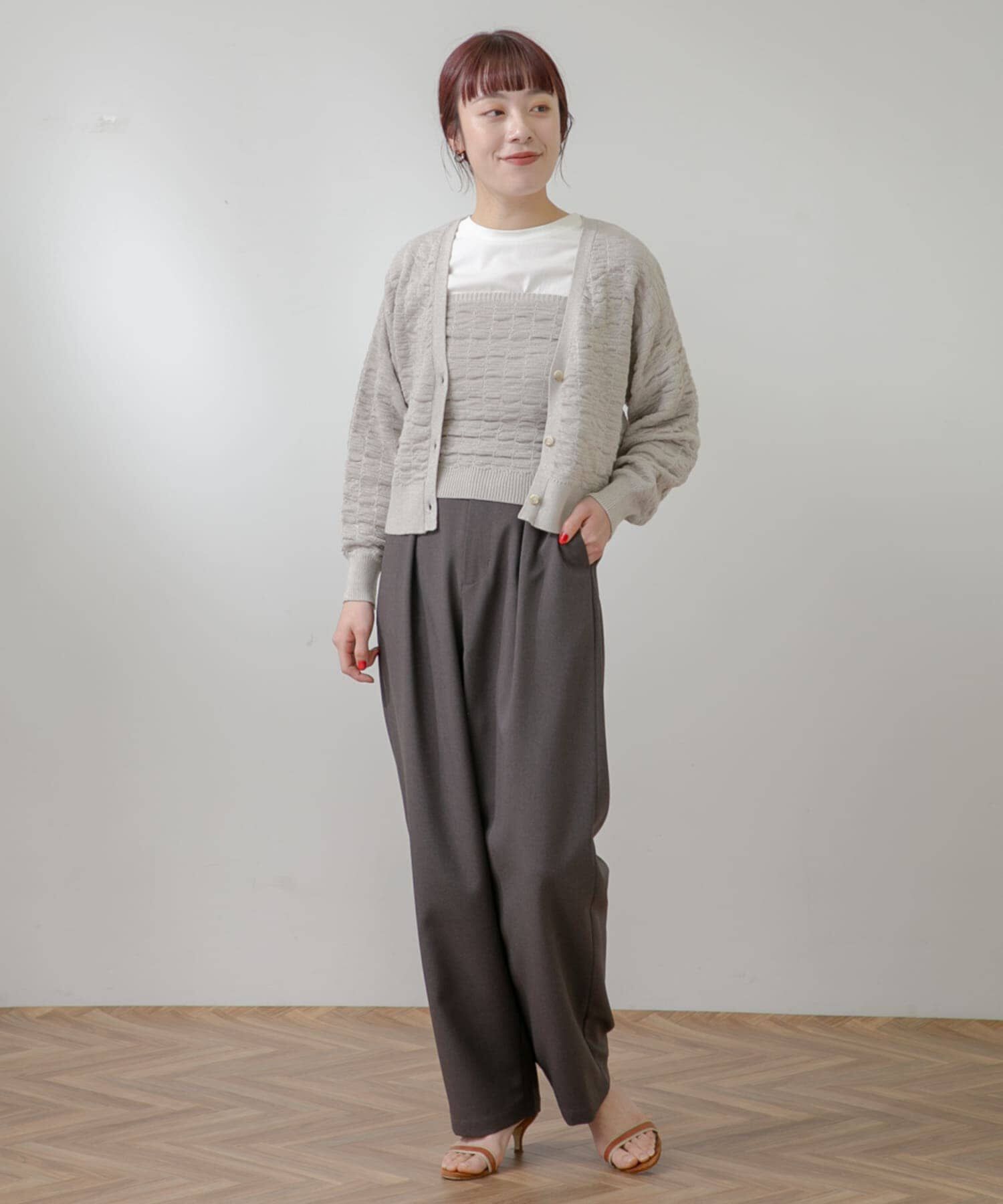 URBAN RESEARCH ROSSO「F by ROSSO　ラメニットビスチェ+カーディガン」|カーディガン|