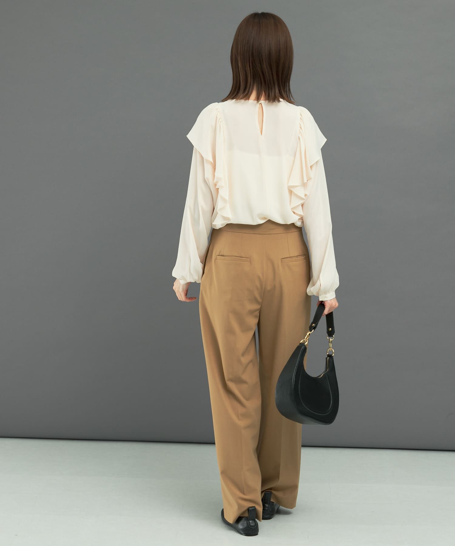 URBAN RESEARCH ROSSO「フリルラッフルブラウス」|シャツ・ブラウス|