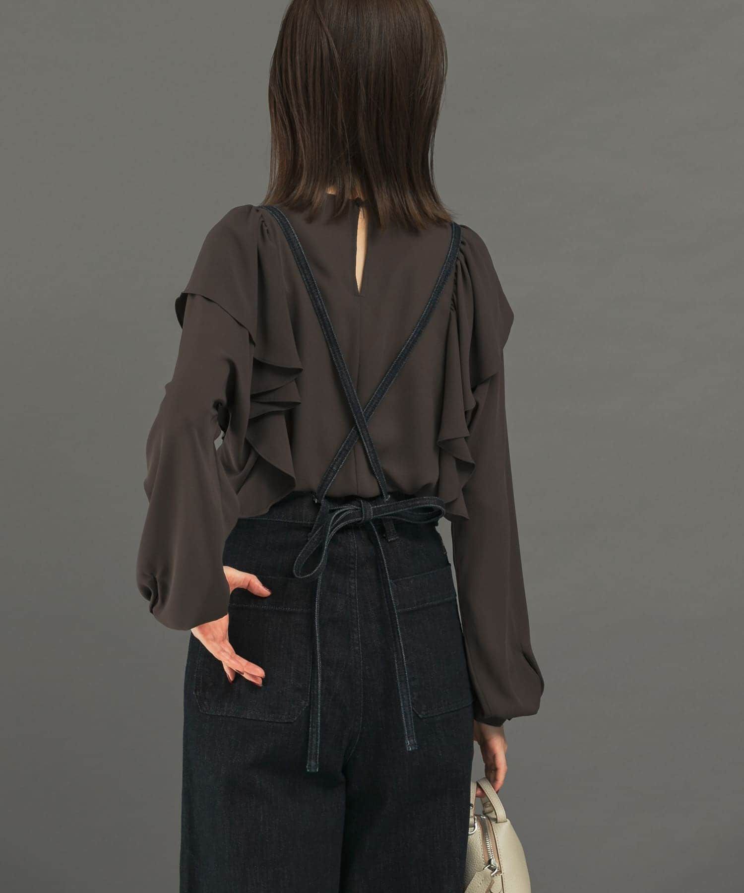 URBAN RESEARCH ROSSO「フリルラッフルブラウス」|シャツ・ブラウス|